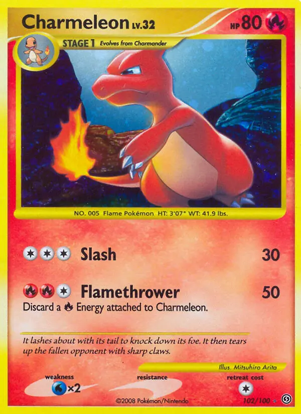 Charmeleon #102 — Diamond & Pearl Stormfront secret rare