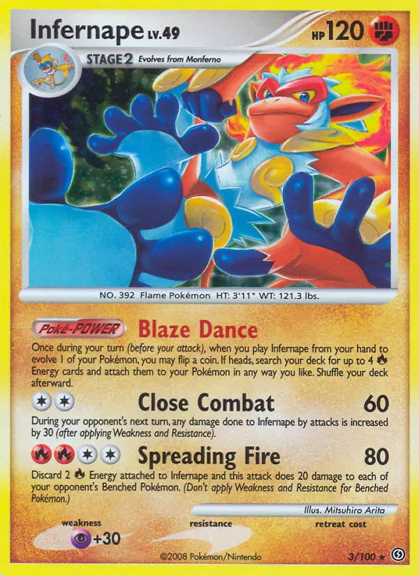 Infernape #3 — Diamond & Pearl Stormfront holo rare