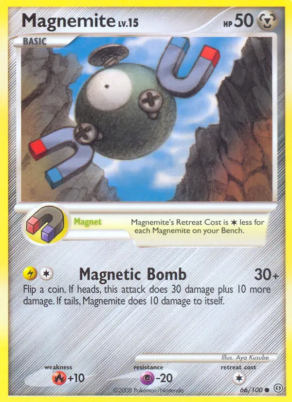 Magnemite lv.15 #66 — Stormfront reverse foil (Metal type)