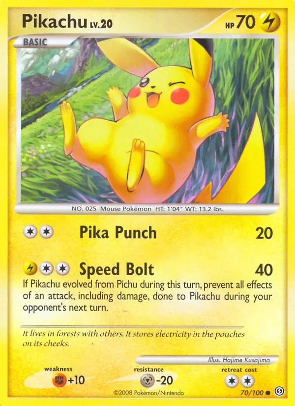 Pikachu #70 — Diamond & Pearl Stormfront