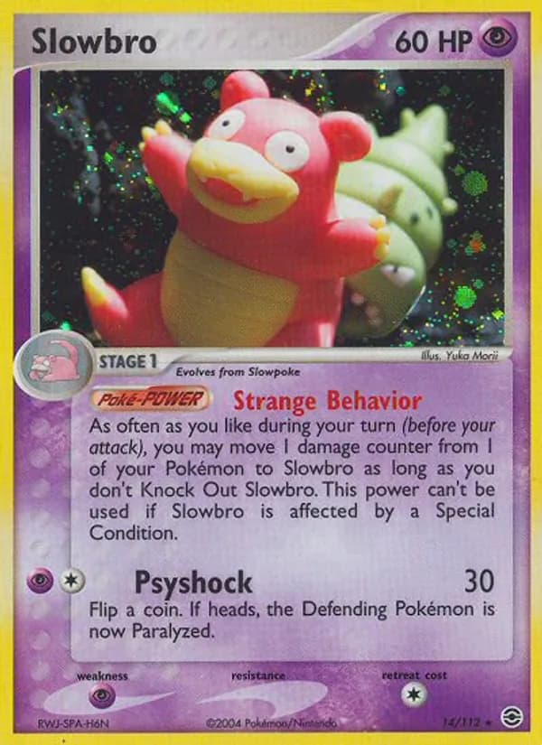 Slowbro illustrated by Yuka Morii from FireRed & LeafGreen