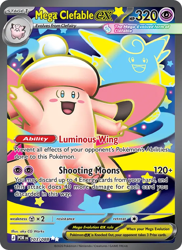 Mega Clefable ex secret rare from Perfect Order