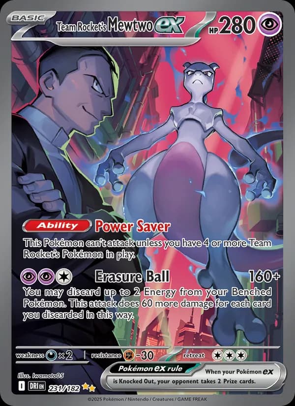 Team Rocket's Mewtwo ex — Destined Rivals Special Illustration Rare