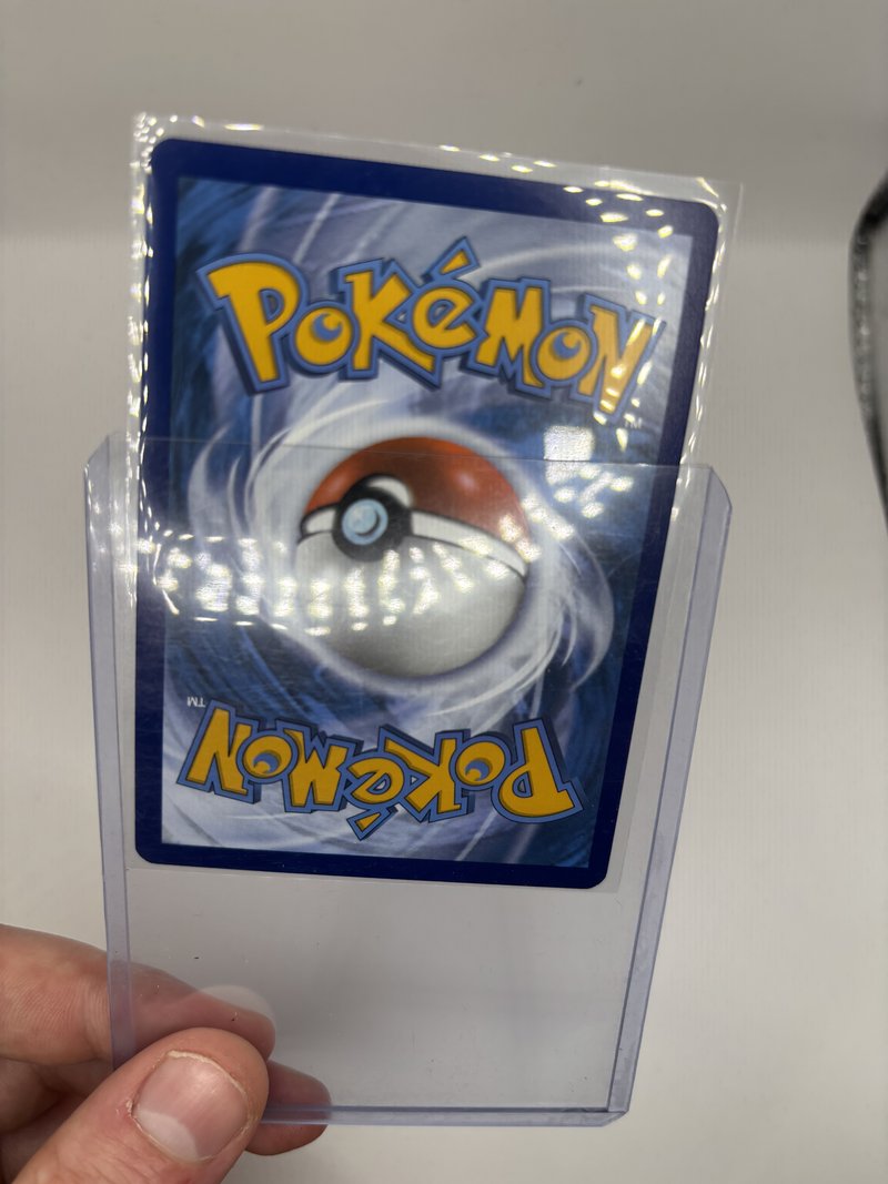 Sleeved card inside a toploader